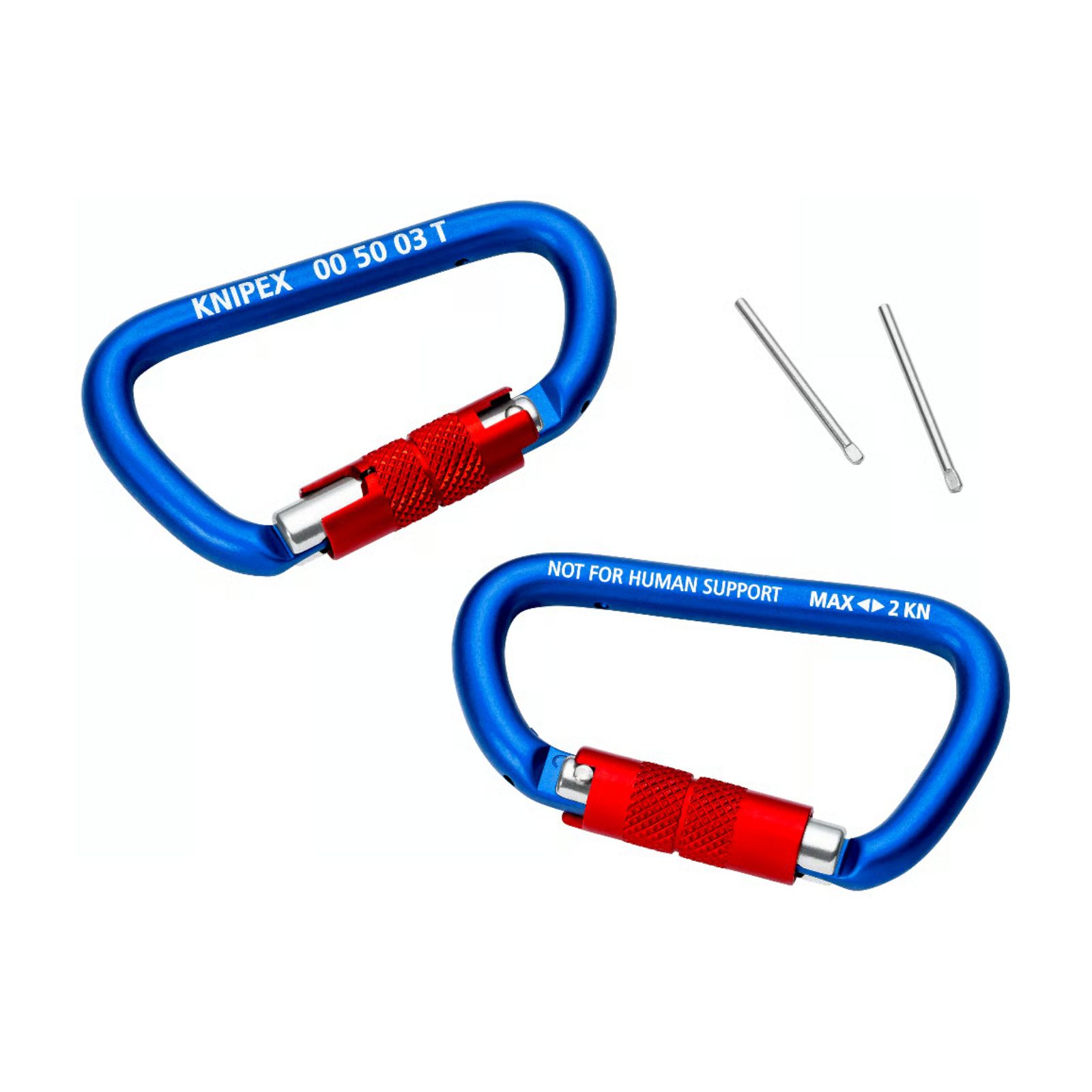 Mousquetons pour système antichute KNIPEX - 00 50 03 T BK