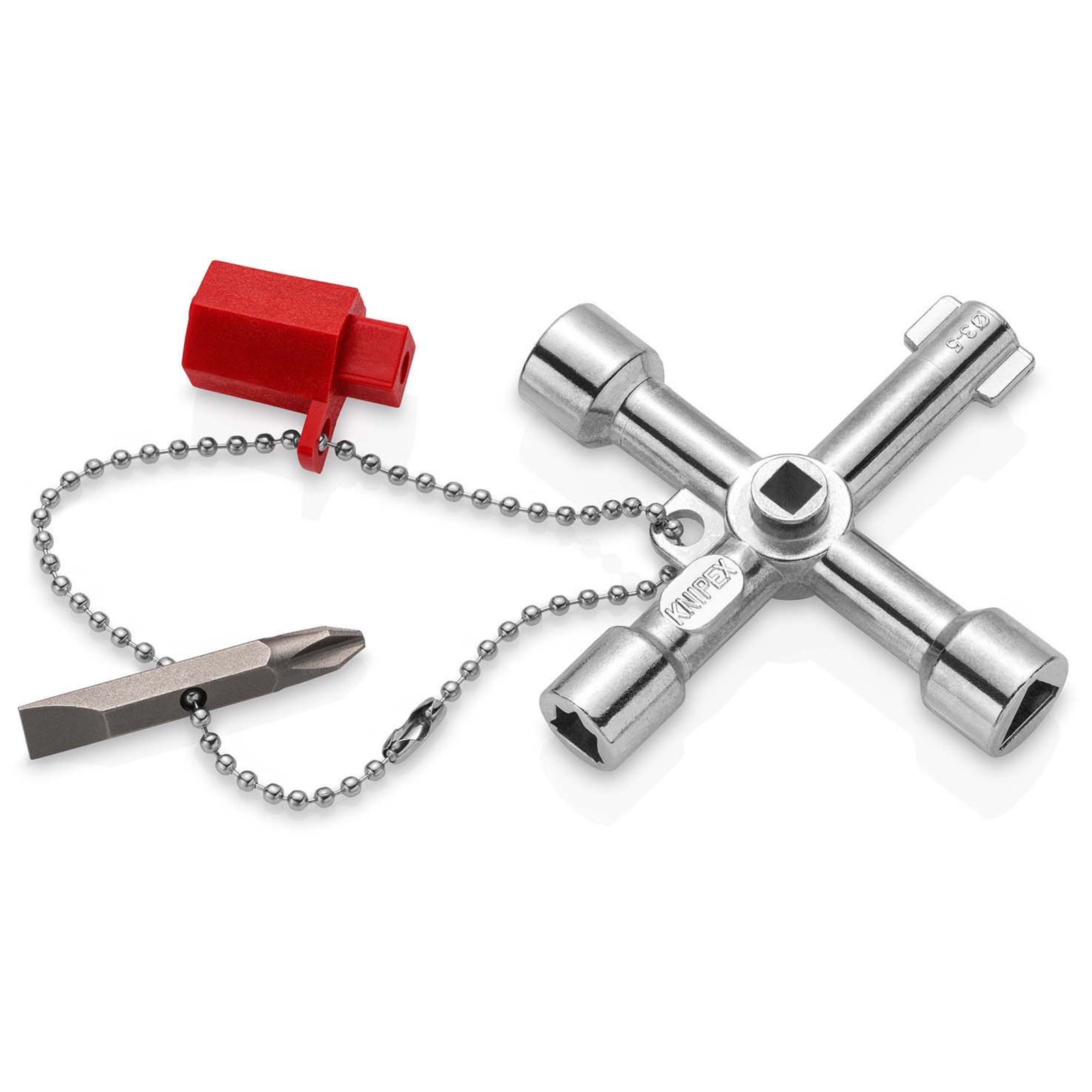 Profi-Key Clé pour systèmes de fermeture standard - 76mm - Poignées longues KNIPEX - 001103