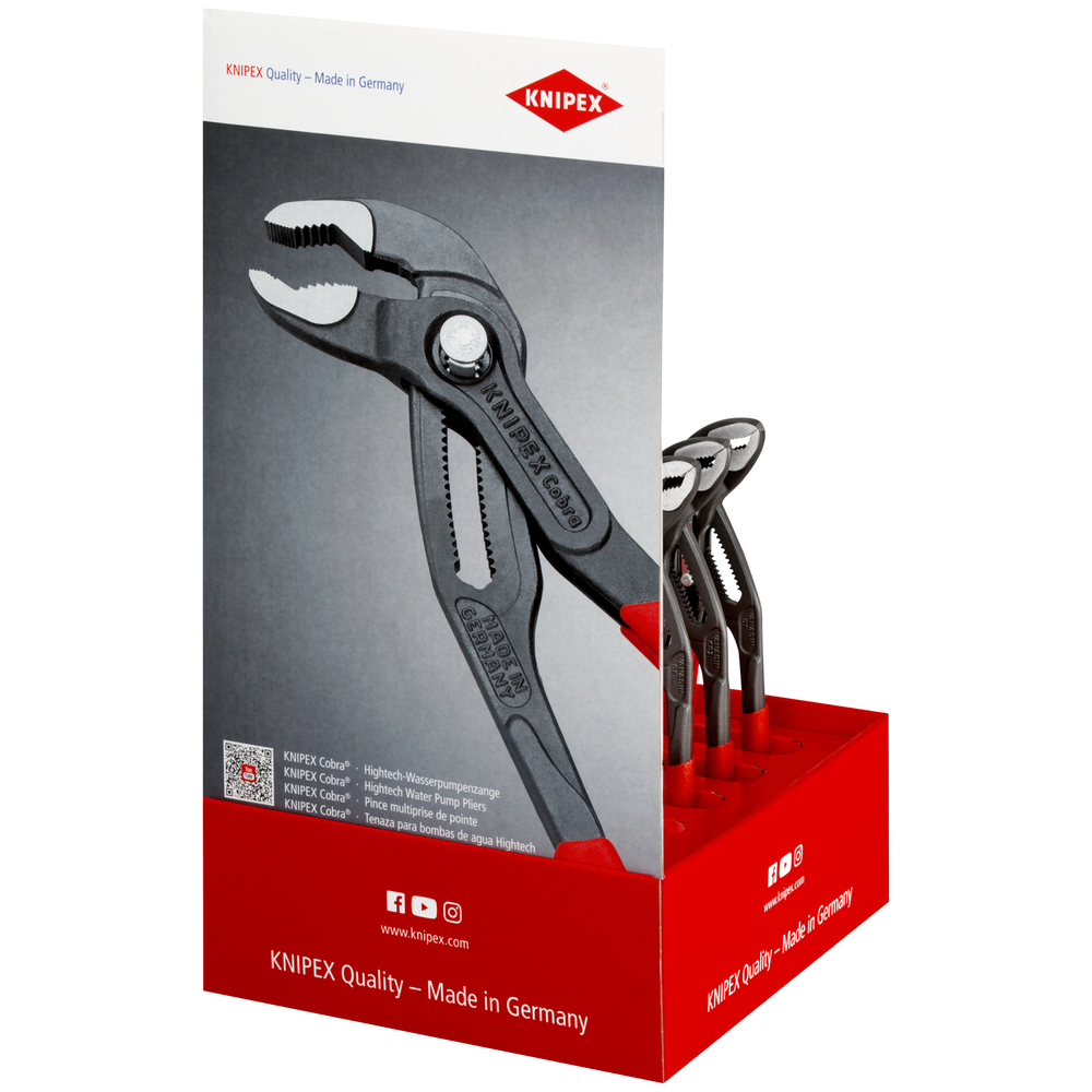 Presentoir comptoir 5 cobra 180 /5 - 250 KNIPEX - 00 18 01 V13