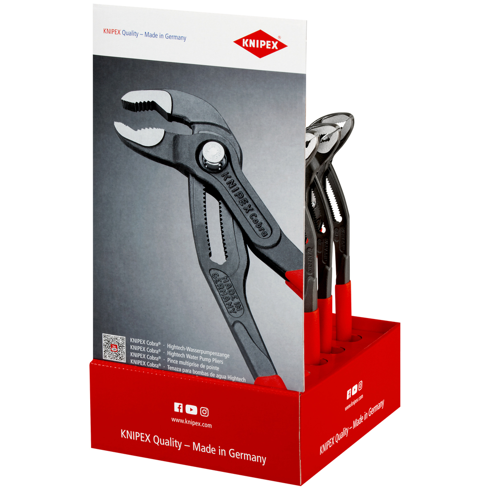 Presentoir comptoir 5 cobra 250 /5 - 300 KNIPEX - 00 18 01 V14