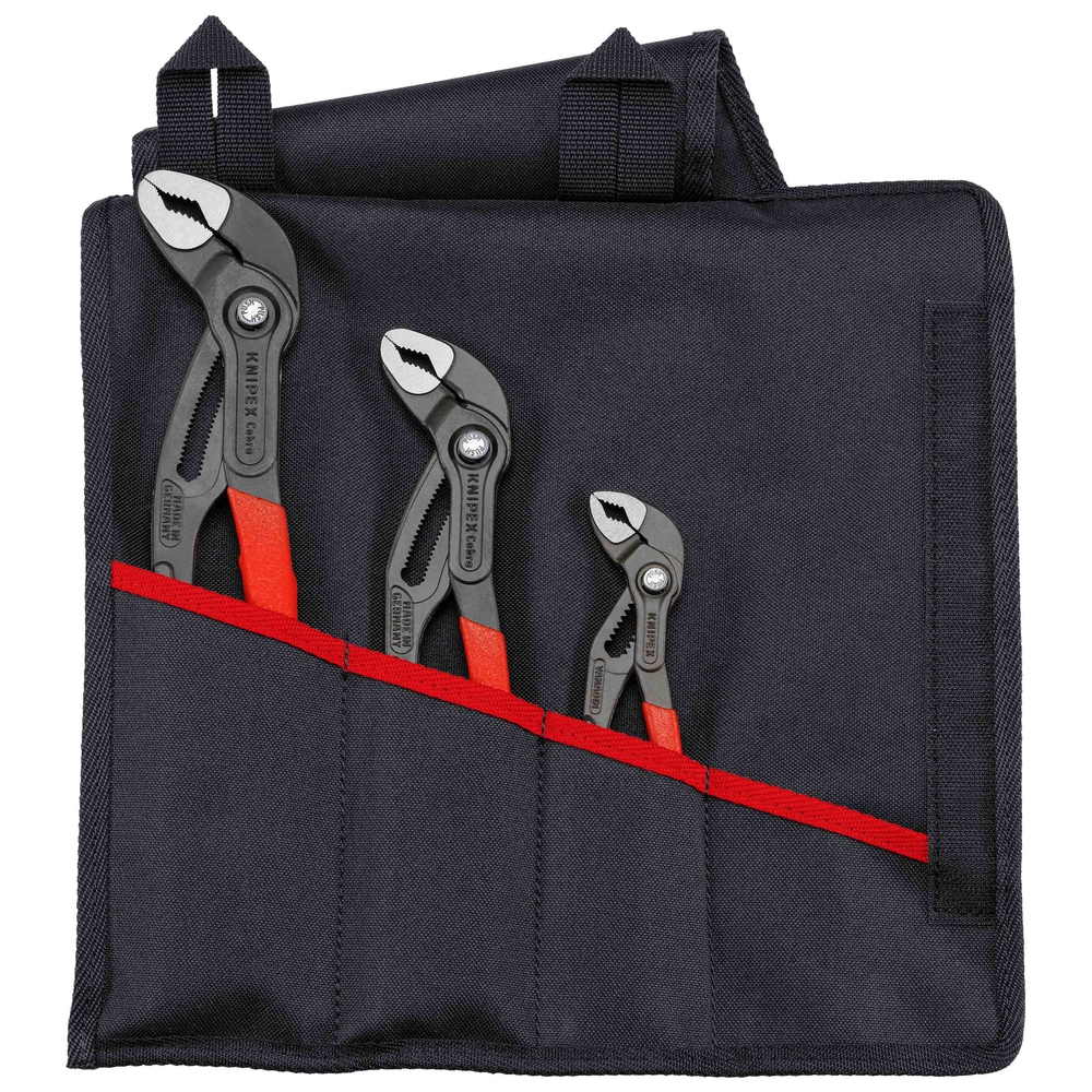 Assortiment de 3 pinces multipises Cobra en trousse tissu 87 01 150/250/300 KNIPEX - 001955S9