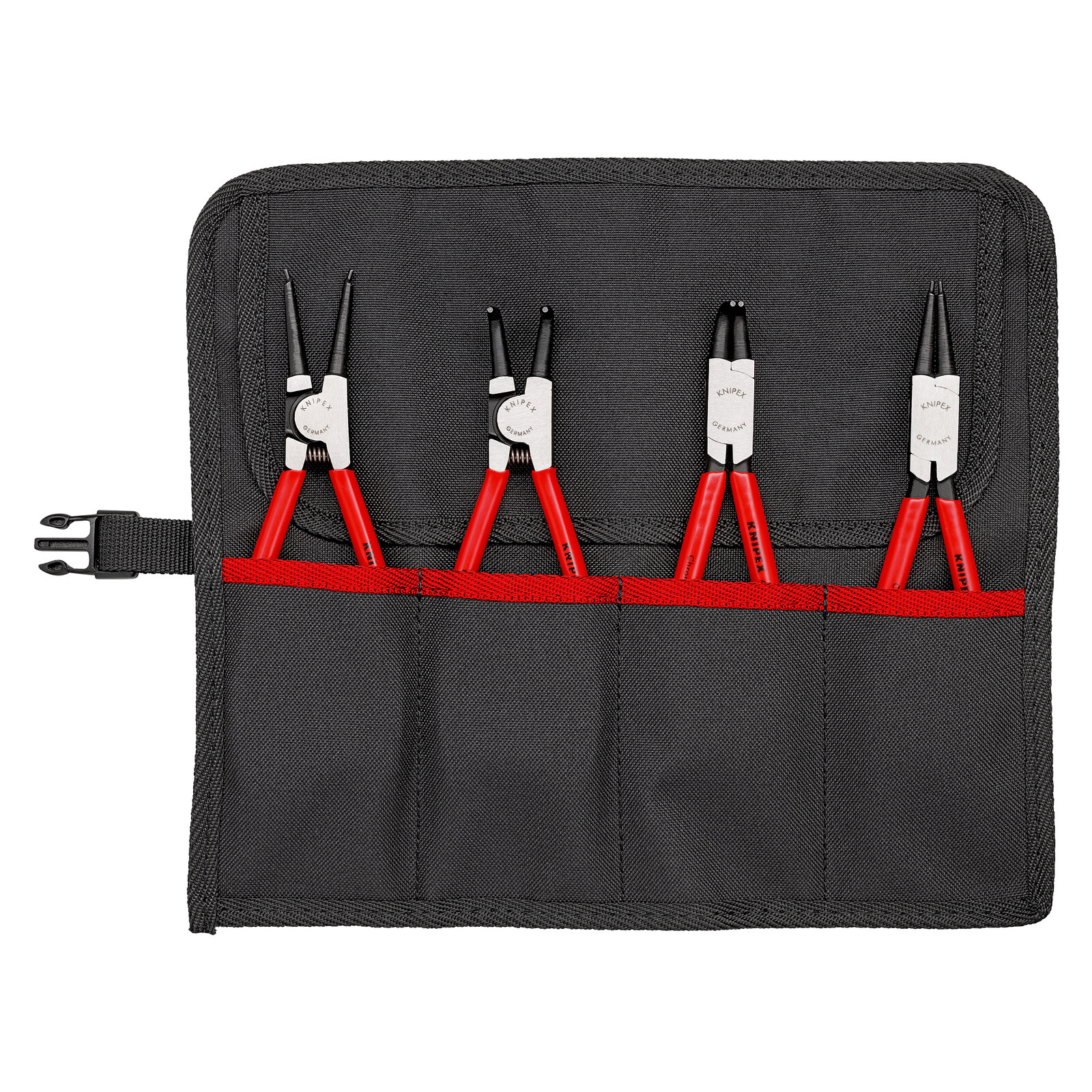 Trousse composée d'un jeu de 4 pinces pour circlips Modèle 44 et 46 KNIPEX - 001956