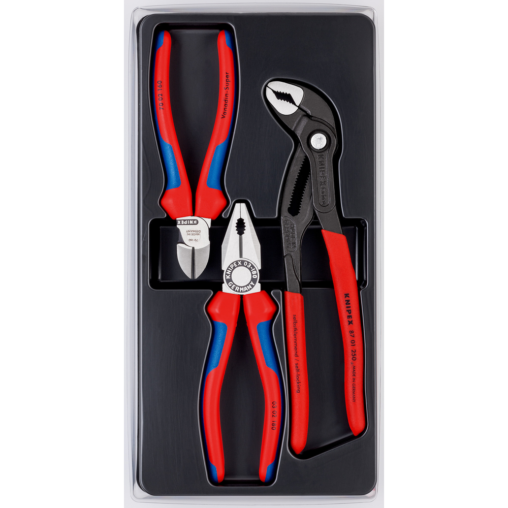 Jeu de 3 pinces 'bestseller' KNIPEX - 00 20 09 V01