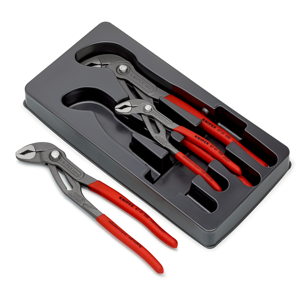 Jeu de 3 pinces Cobra 180 250 & 300mm KNIPEX - 00 20 09 V02