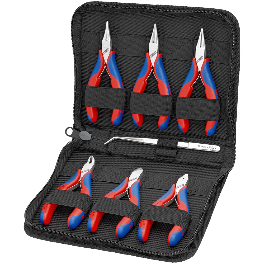 Trousse composée d'un lot de 6 pinces - Gainage bi-matière KNIPEX - 002016