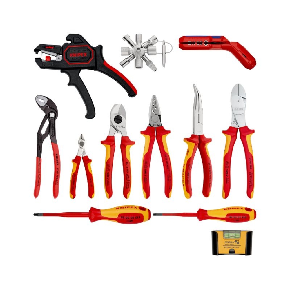 Lot d'extension pour assortiments électricité 13 outils - 7 outils isolés 1000V KNIPEX - 002090V02
