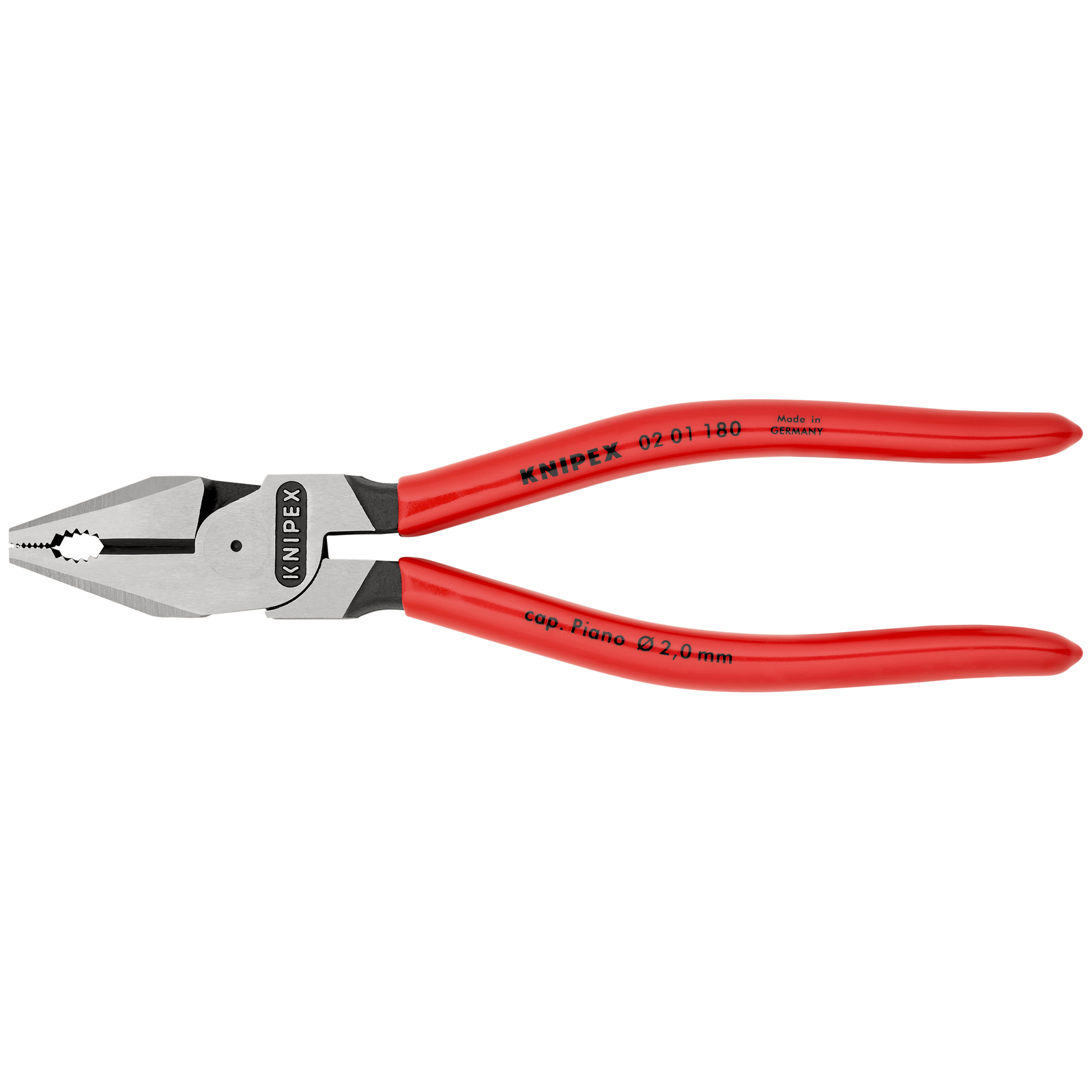 Pince universelle à forte démultiplication 180mm - Gainage PVC KNIPEX - 0201180
