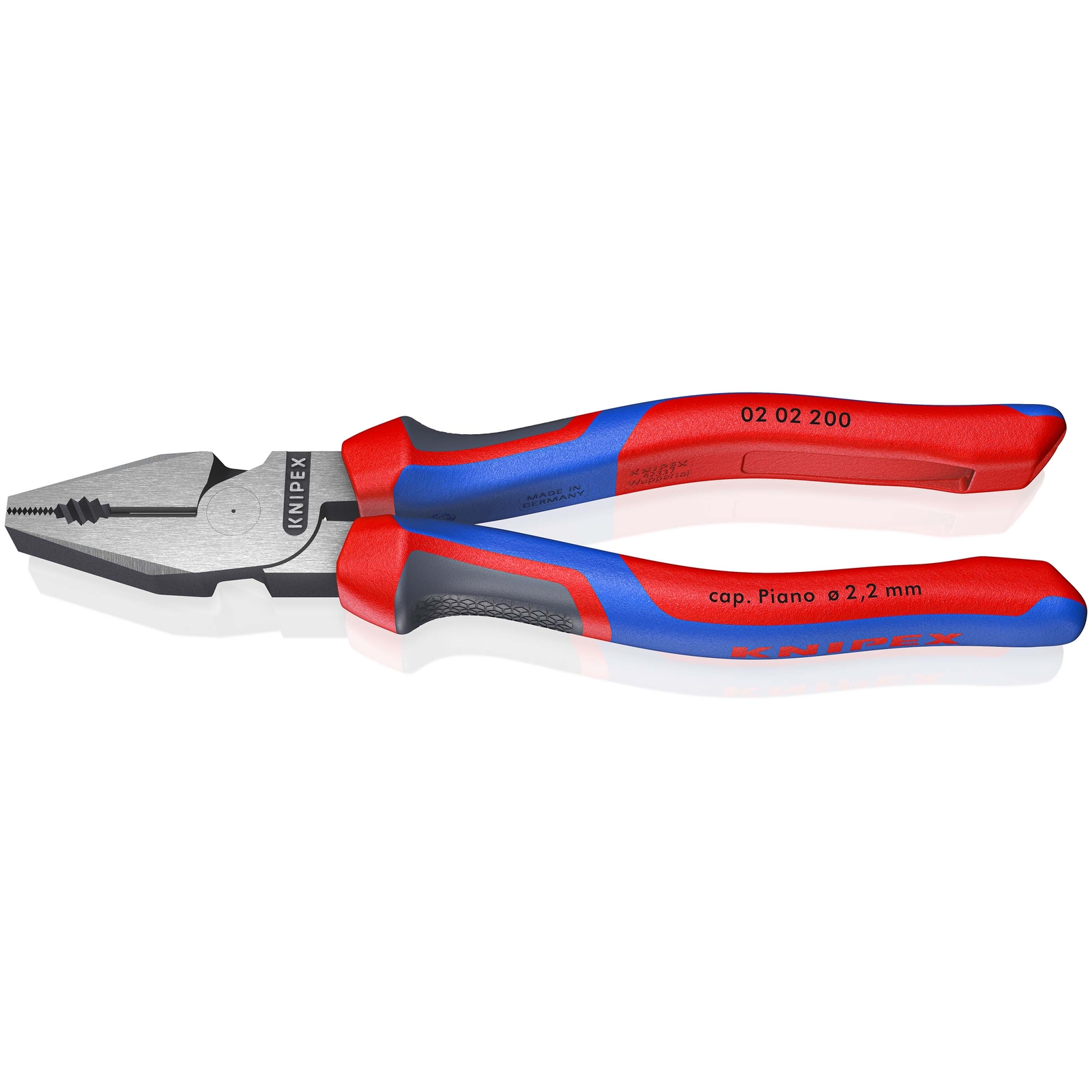 Pince universelle à forte démultiplication 200mm - Bi-matière KNIPEX - 0202200
