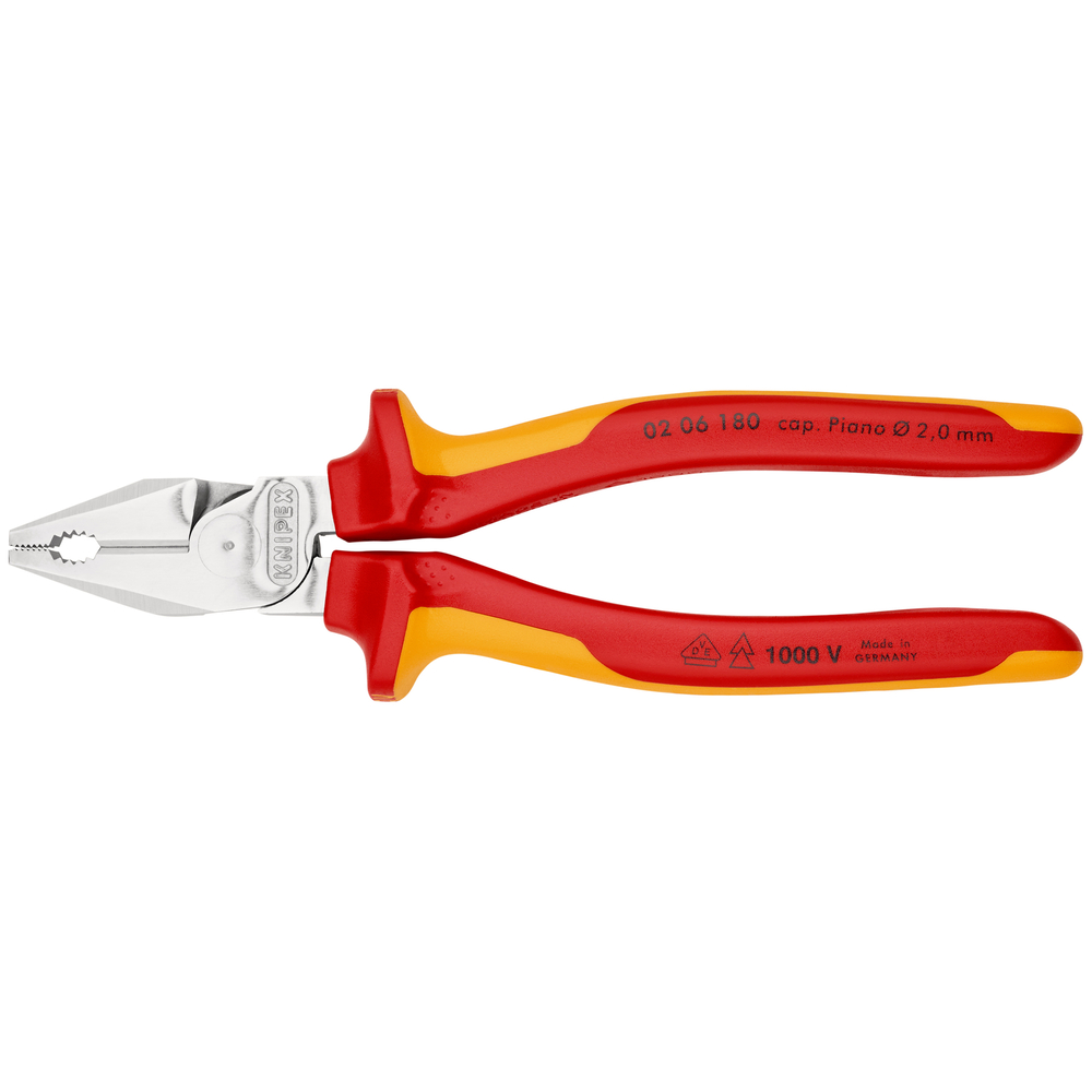 Pince universel demultip 200mm chr 1000v KNIPEX - 02 06 180 SB