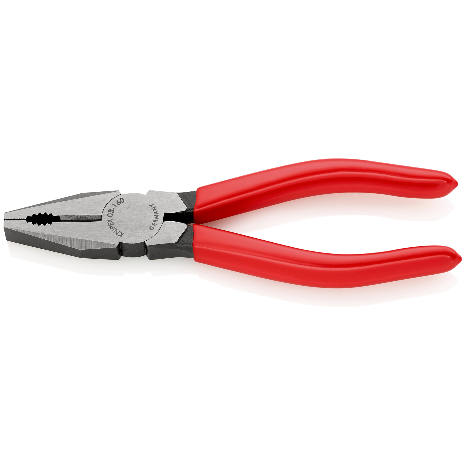 Pince universelle 160mm avec tranchant - Gainage PVC - Tête polie - Marquage EAN KNIPEX - 0301160EAN