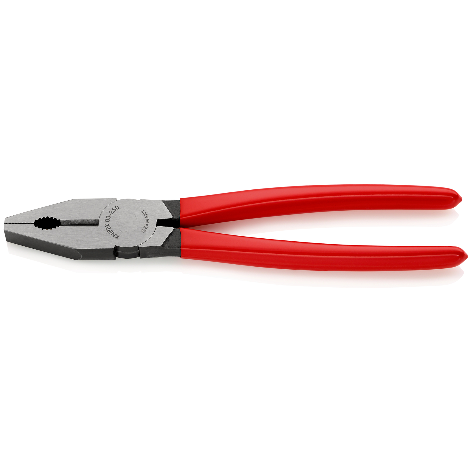 Pince universelle 250mm avec tranchant - Gainage PVC - Tête polie KNIPEX - 0301250