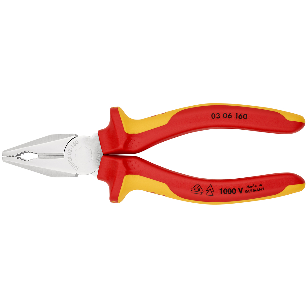 Pince universelle 160mm chrome 1000v sb KNIPEX - 03 06 160 SB