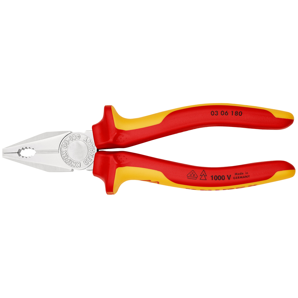 Pince universelle 180mm chrome 1000v sb KNIPEX - 03 06 180 SB