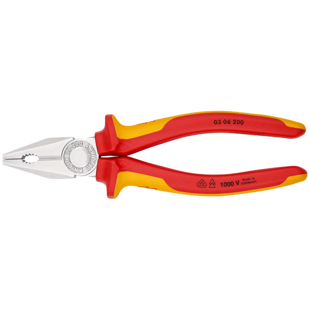 Pince universelle 200mm chrome 1000v sb KNIPEX - 03 06 200 SB