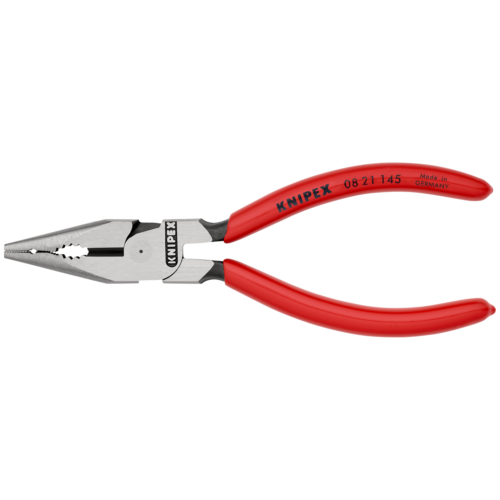 Pince universelle multifonctions 145mm avec tranchant - Gainage PVC - Sur carte KNIPEX - 0821145SB
