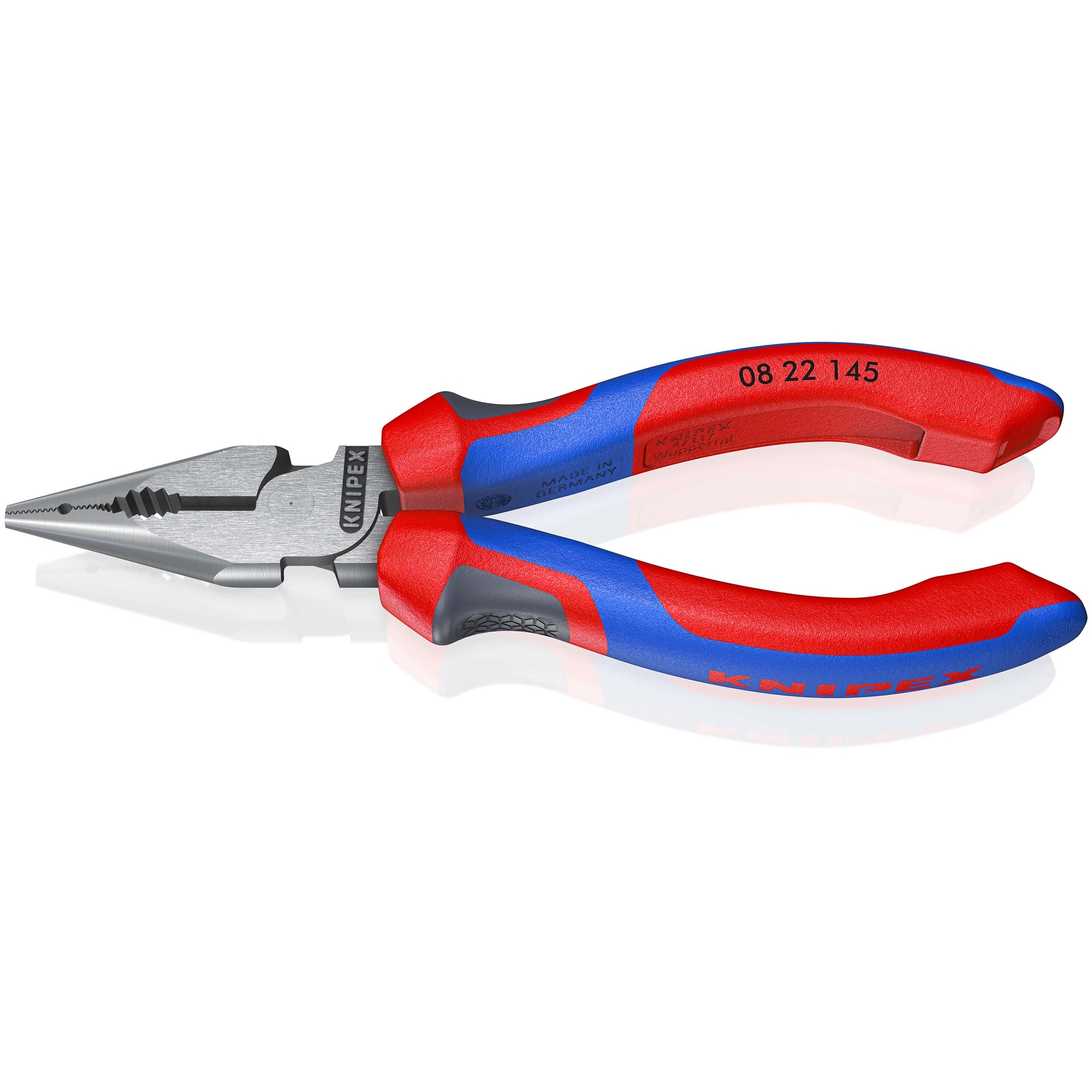 Pince universelle multifonctions 145mm avec tranchant - Bi-matière KNIPEX - 0822145