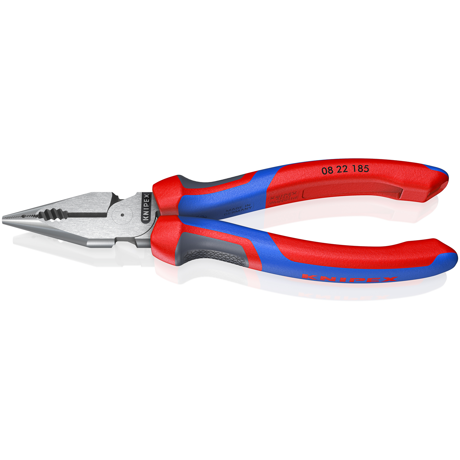 Pince universelle multifonctions 185mm avec tranchant - Tri-matière KNIPEX - 0822185