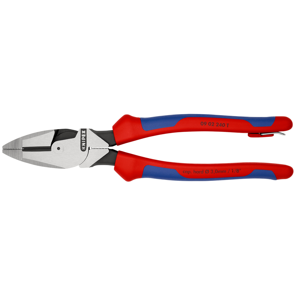 Pince univers. lineman 240mm antichute KNIPEX - 09 02 240 T BK