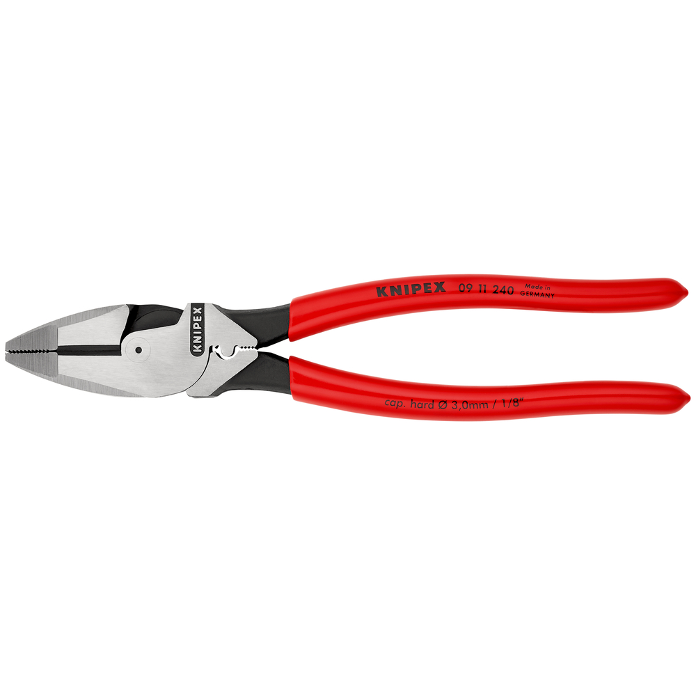 Pince univ lineman 240mm + sertissage sb KNIPEX - 09 11 240 SB