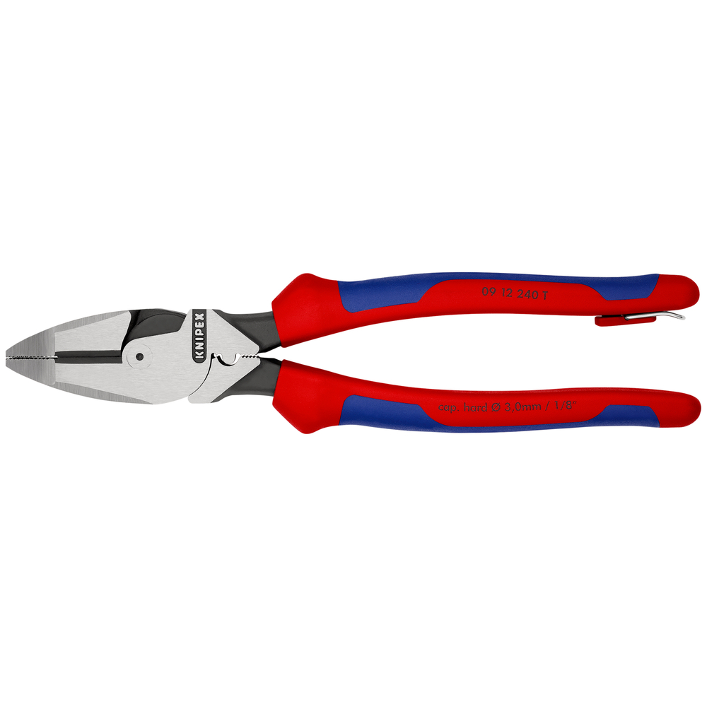 Pince univ lineman 240mm + sertissage t KNIPEX - 09 12 240 T
