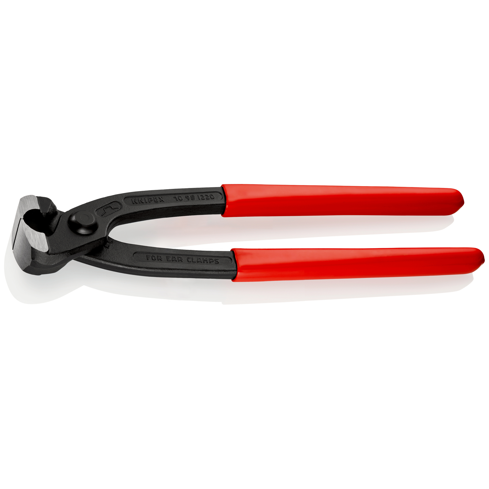 Pince frontale pour collier de serrage 220mm - Gainage PVC - Atramentisée noire KNIPEX - 1098I220