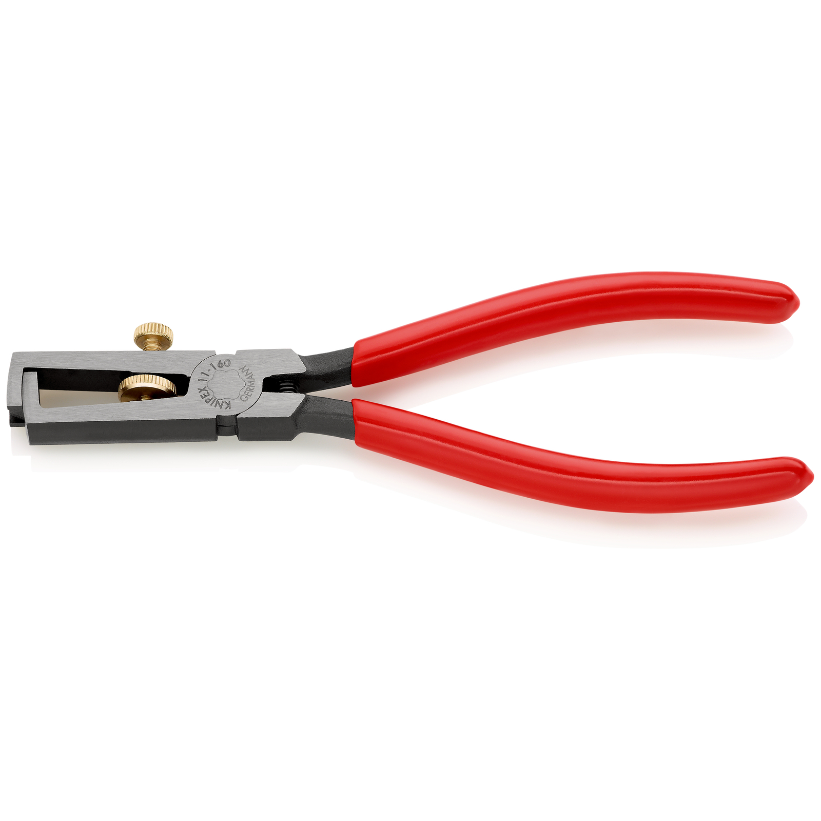 Pince à dénuder universelle 160mm avec ressort - Gainage PVC - Tête polie KNIPEX - 1101160