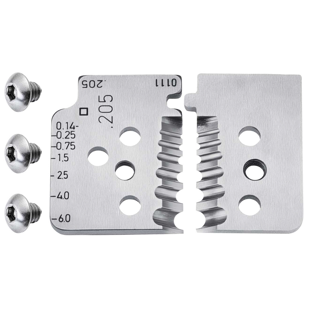 Lot de lames pour pince à dénuder de précision avec couteaux de forme 12 12 06 KNIPEX - 121906