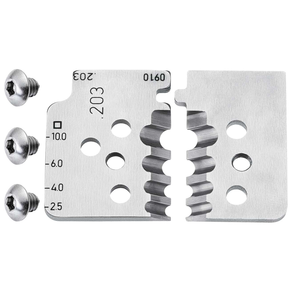Lot de lames pour pince à dénuder de précision avec couteaux de forme 12 12 10 KNIPEX - 121910
