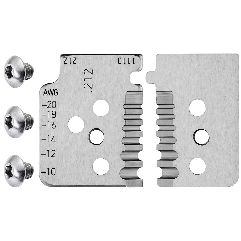 Lot de lames pour pince à dénuder de précision avec couteaux de forme 12 12 13 KNIPEX - 121913