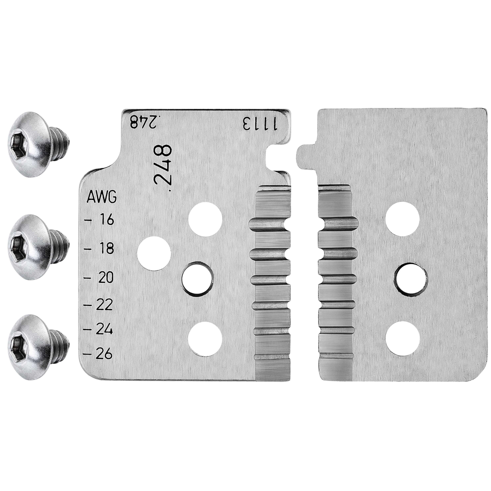 Lot de lames pour pince à dénuder de précision avec couteaux de forme 12 12 14 KNIPEX - 121914