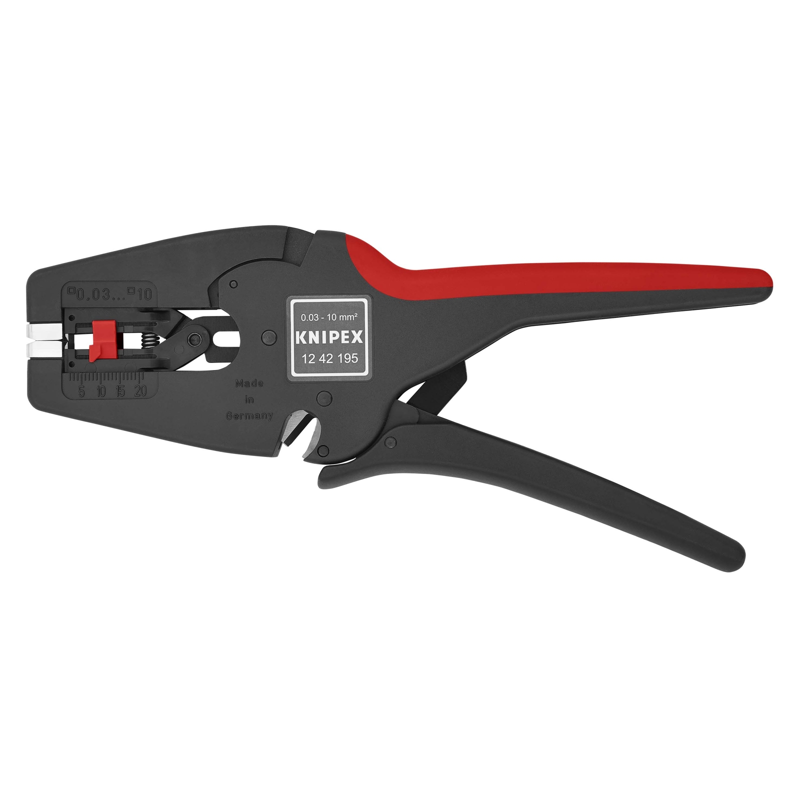 Pince à dénuder MultiStrip 10 automatique 0,03 à 10mm² Boitier ABS Poids faible KNIPEX - 1242195