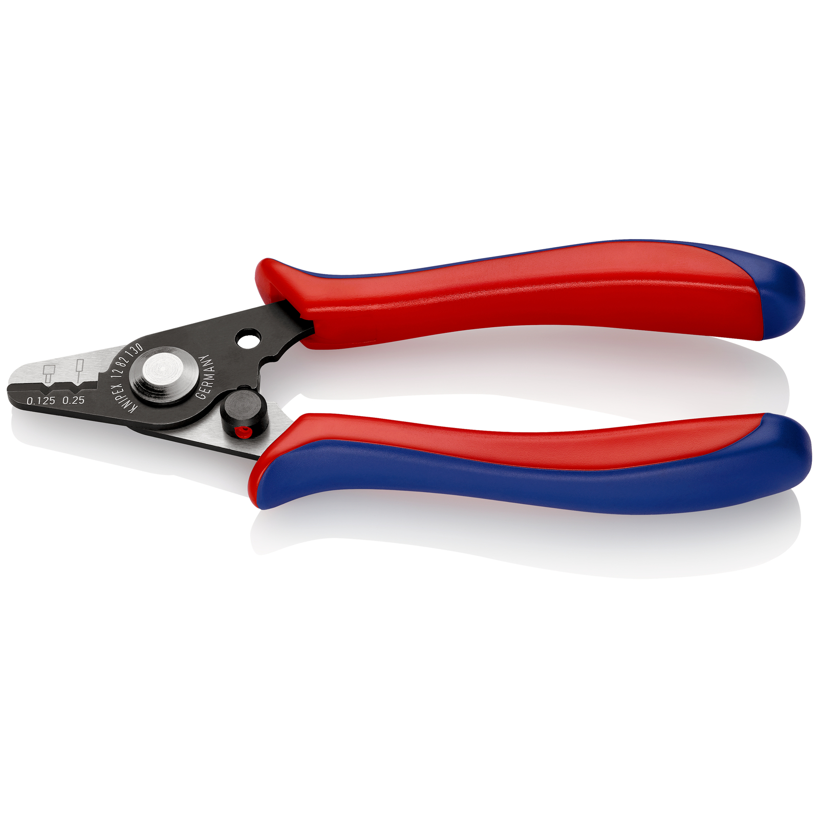 Outil à dénuder pour câbles fibres optiques - 130mm - Bi-mat - 0,125-0,25mm -SC KNIPEX - 1282130SB