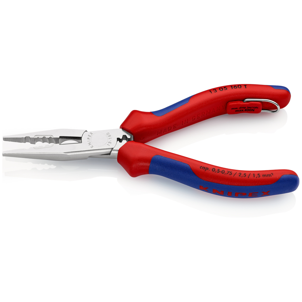 Pince multifonct 160mm chrome antichute KNIPEX - 13 05 160 T BK