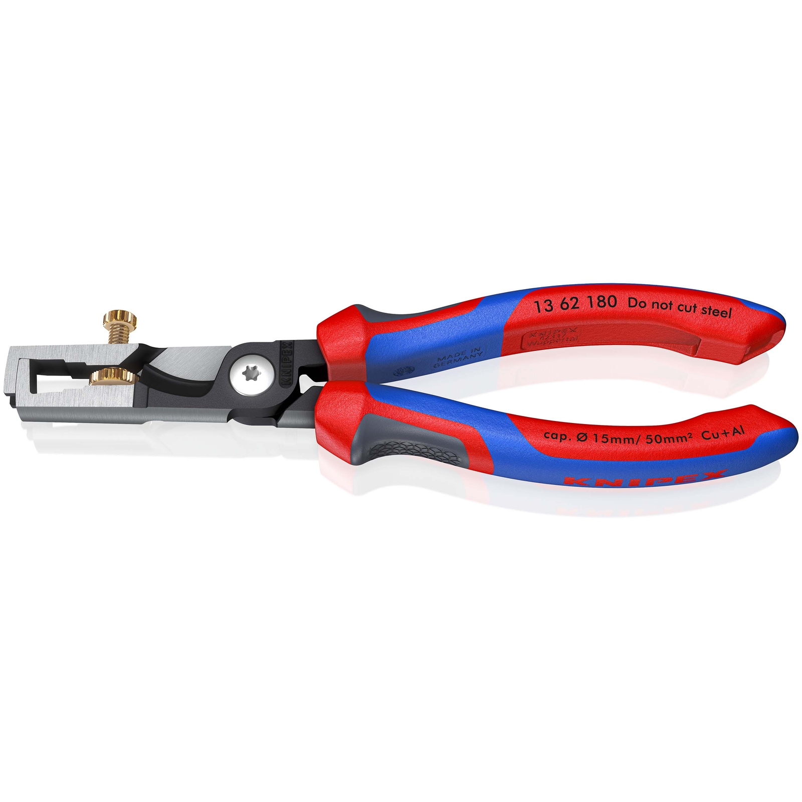 Pince à dénuder et coupe-câbles KNIPEX StriX - 180mm - Bi-matière KNIPEX - 1362180