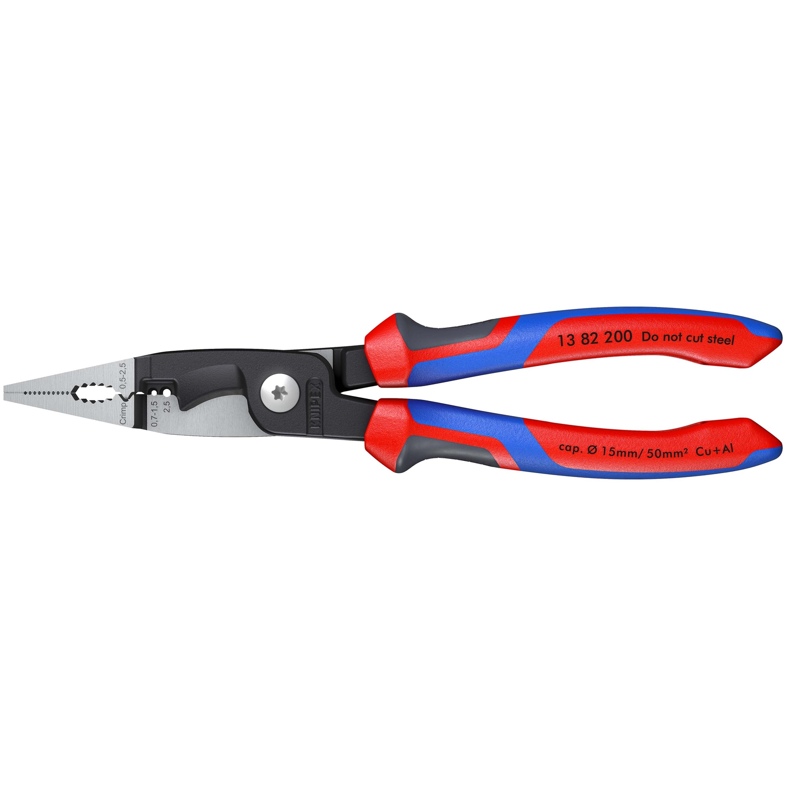 Pince multifonctions 6 outils en 1 - 200mm - Bi-matière KNIPEX - 1382200
