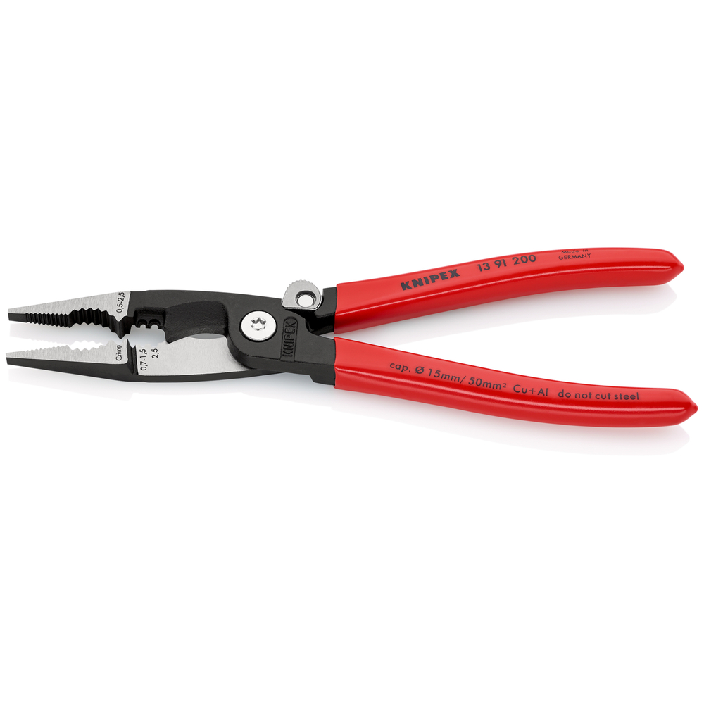 Pince multifonction gaine pvc ressort sb KNIPEX - 13 91 200 SB