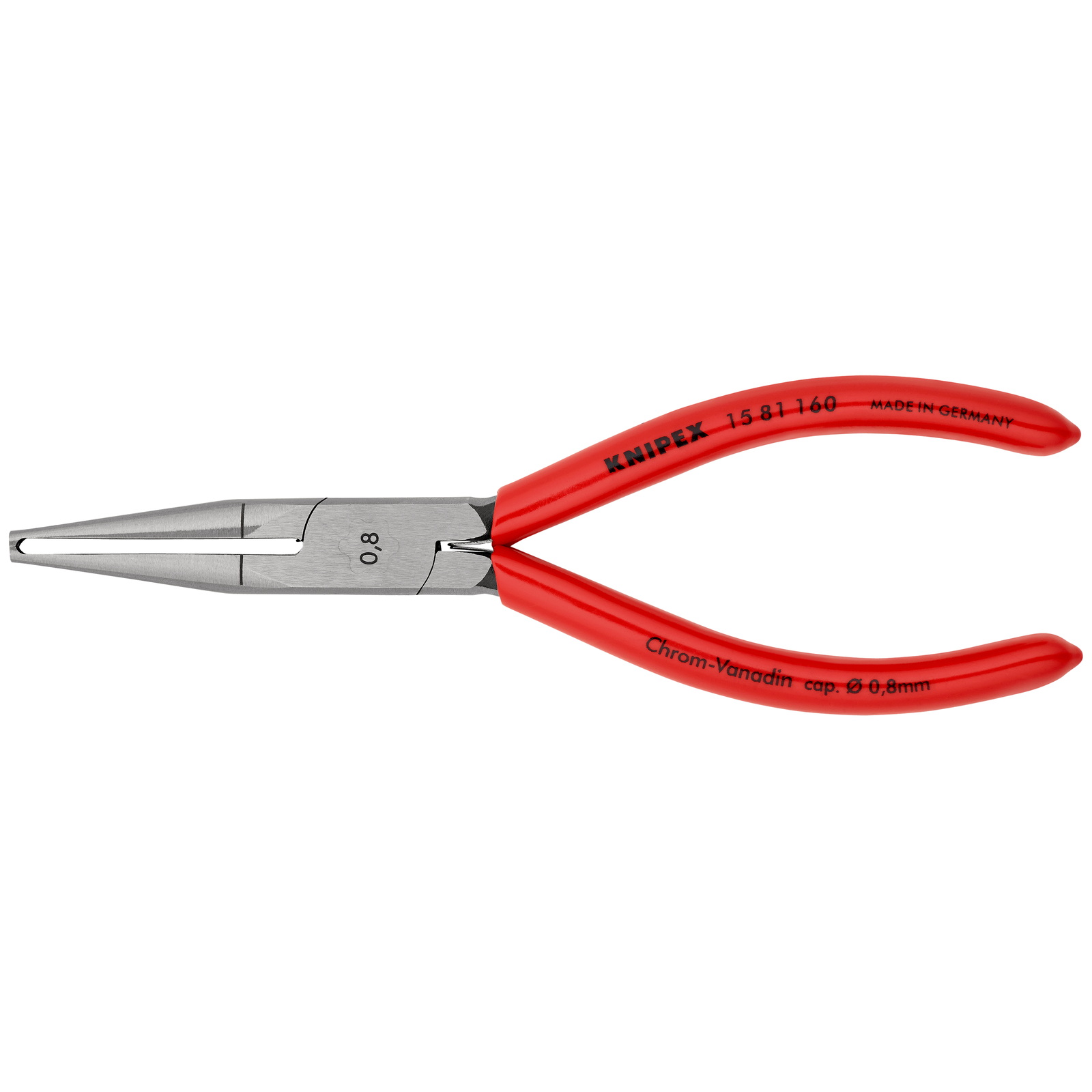 Pince à dénuder avec prisme de dénudage précis D0,8mm - 160mm - Gainage PVC KNIPEX - 1581160