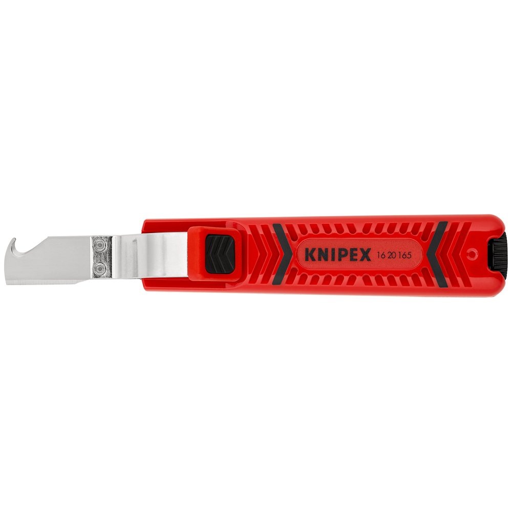 Couteau avec lame a crochet pour cable KNIPEX - 16 20 165 SB