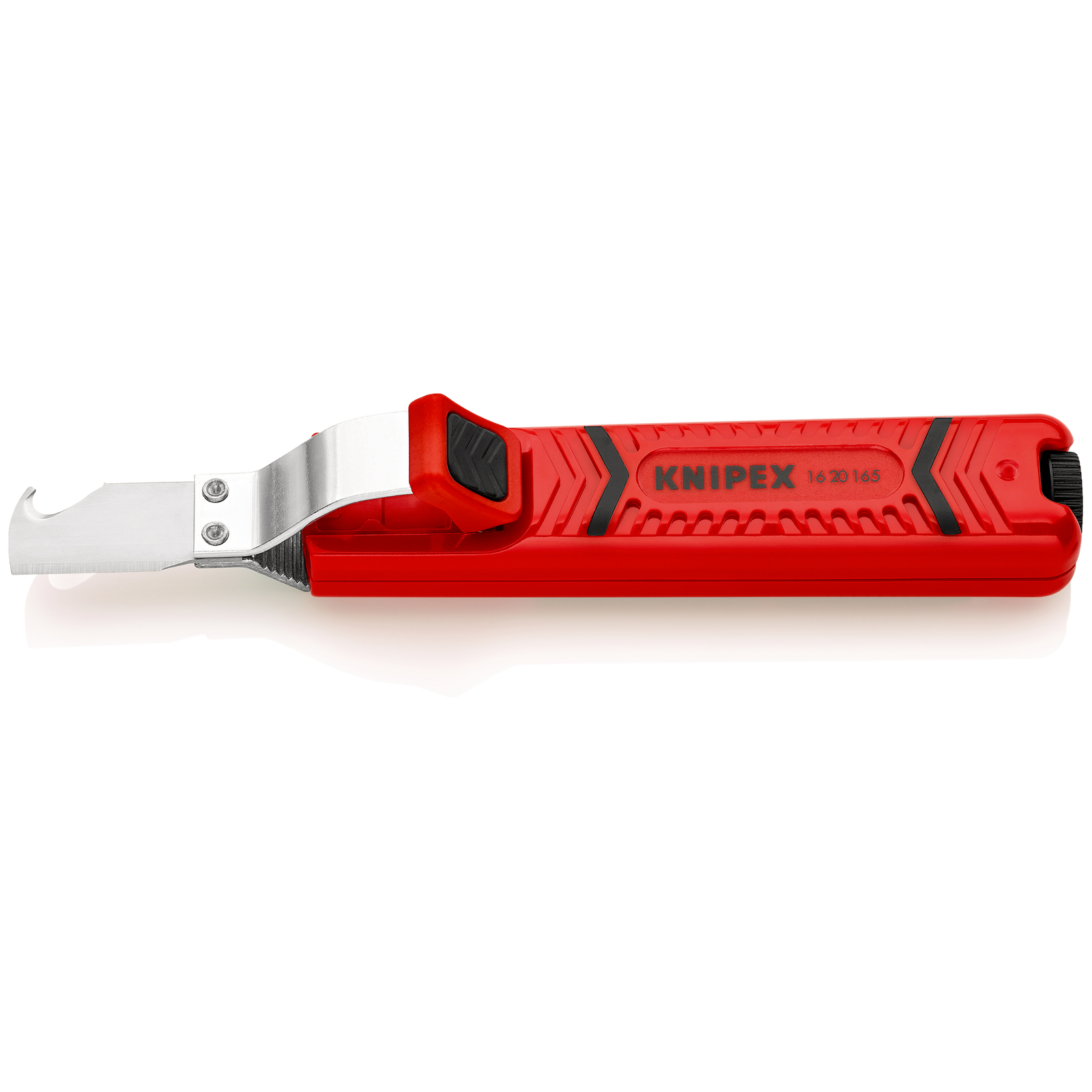 Outil à dégainer câbles ronds de D8 à 28mm avec lame crochet - 130mm Boitier ABS KNIPEX - 1620165SB