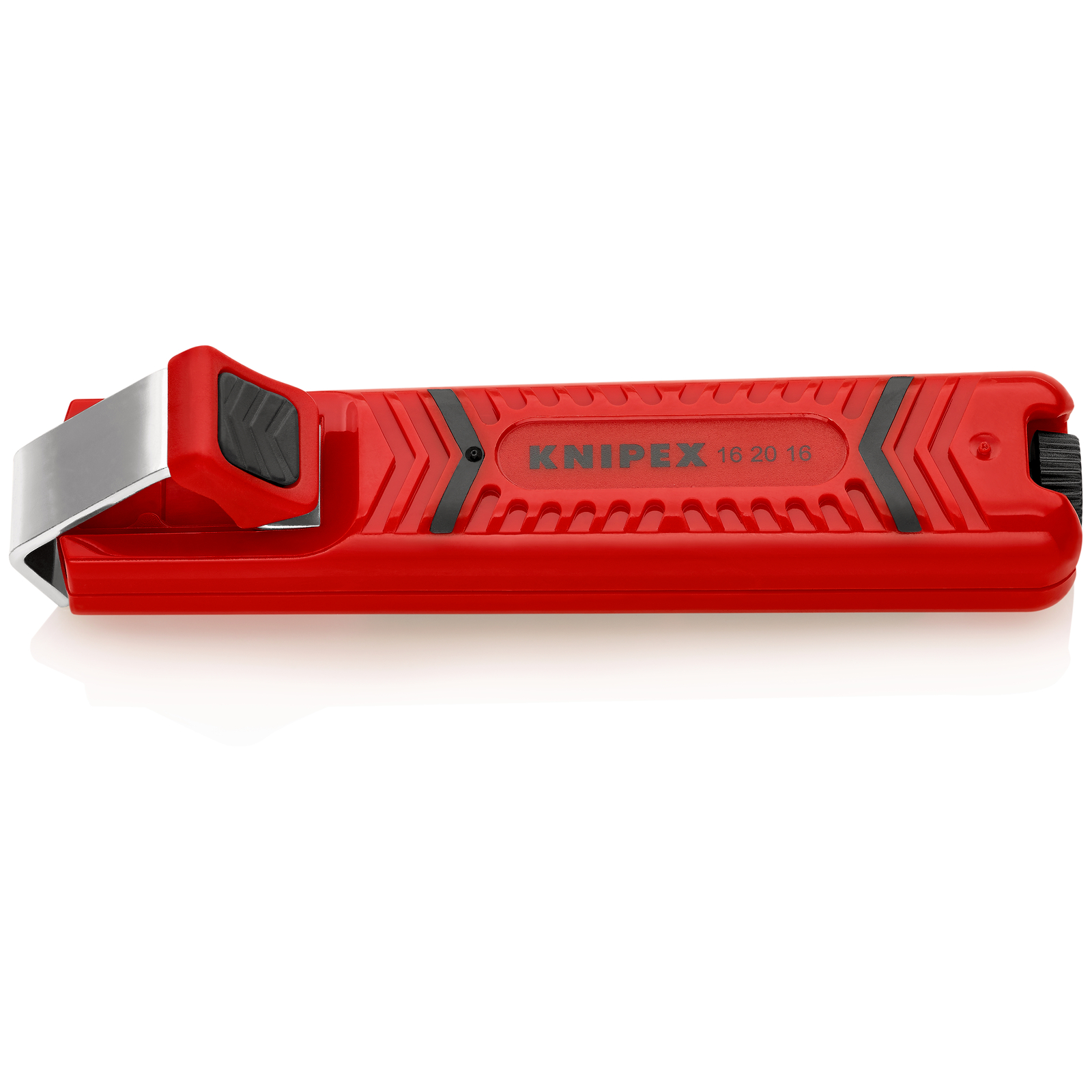 Outil à dégainer câbles ronds de D4 à 16mm - 130mm - Boitier ABS - Sur carte KNIPEX - 162016SB