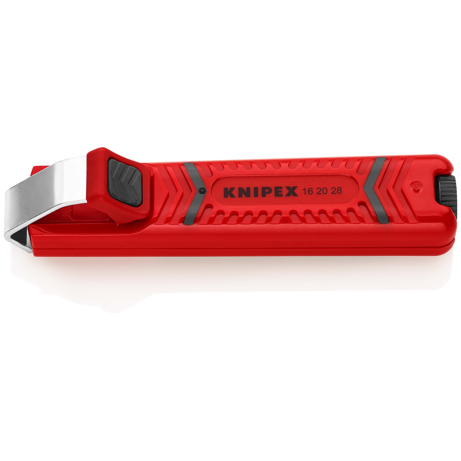 Outil à dégainer câbles ronds de D8 à 28mm - 130mm - Boitier ABS - Sur carte KNIPEX - 162028SB