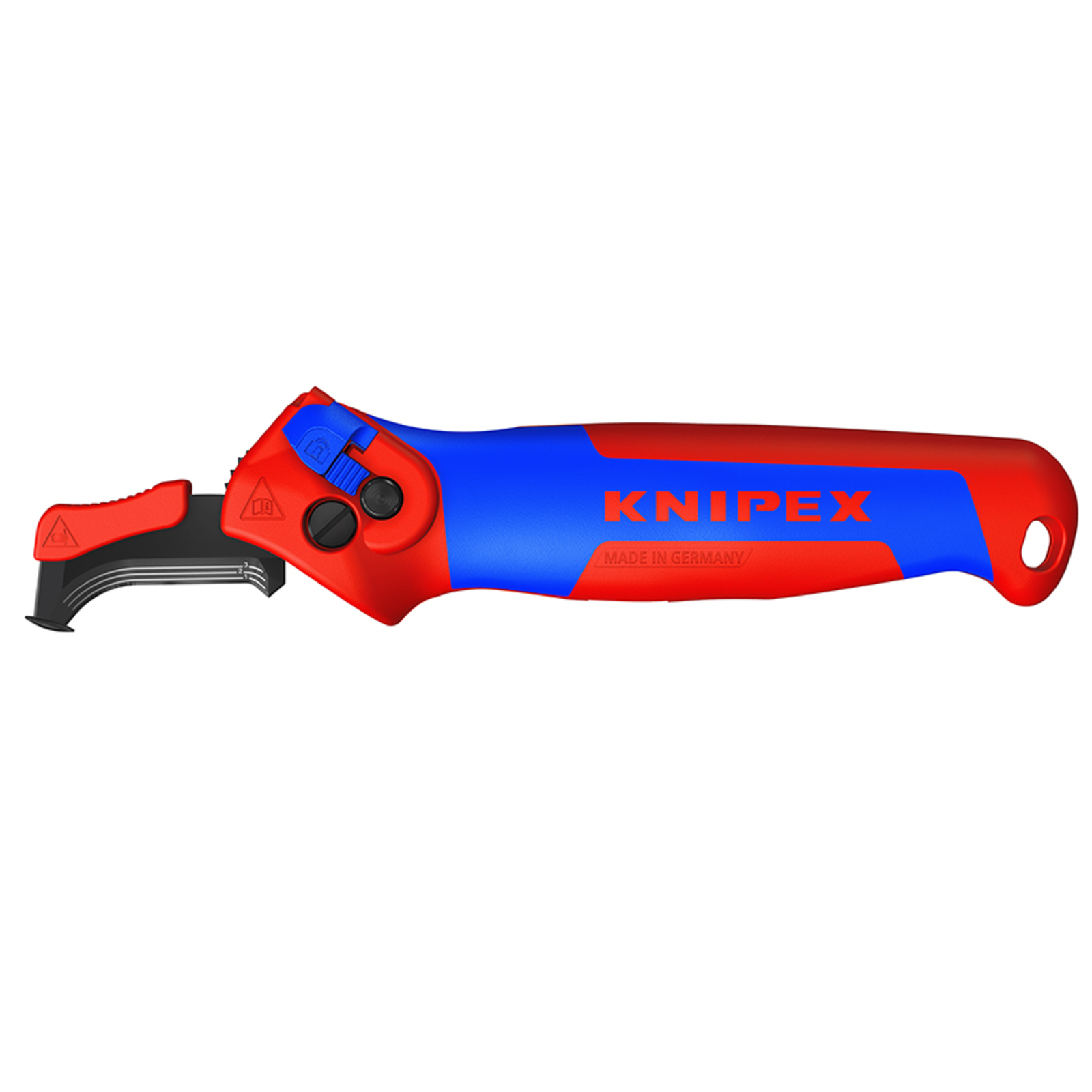 Couteau d'électricien 180mm - Lame avec sabot de guidage - 3 positions de coupe KNIPEX - 1650145SB