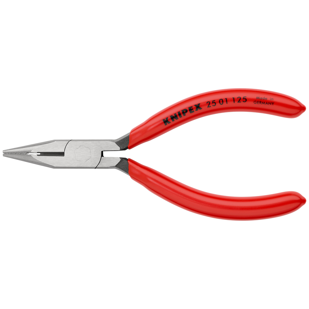 Pince a bec 1/2 rond 125mm av. tranchant KNIPEX - 25 01 125