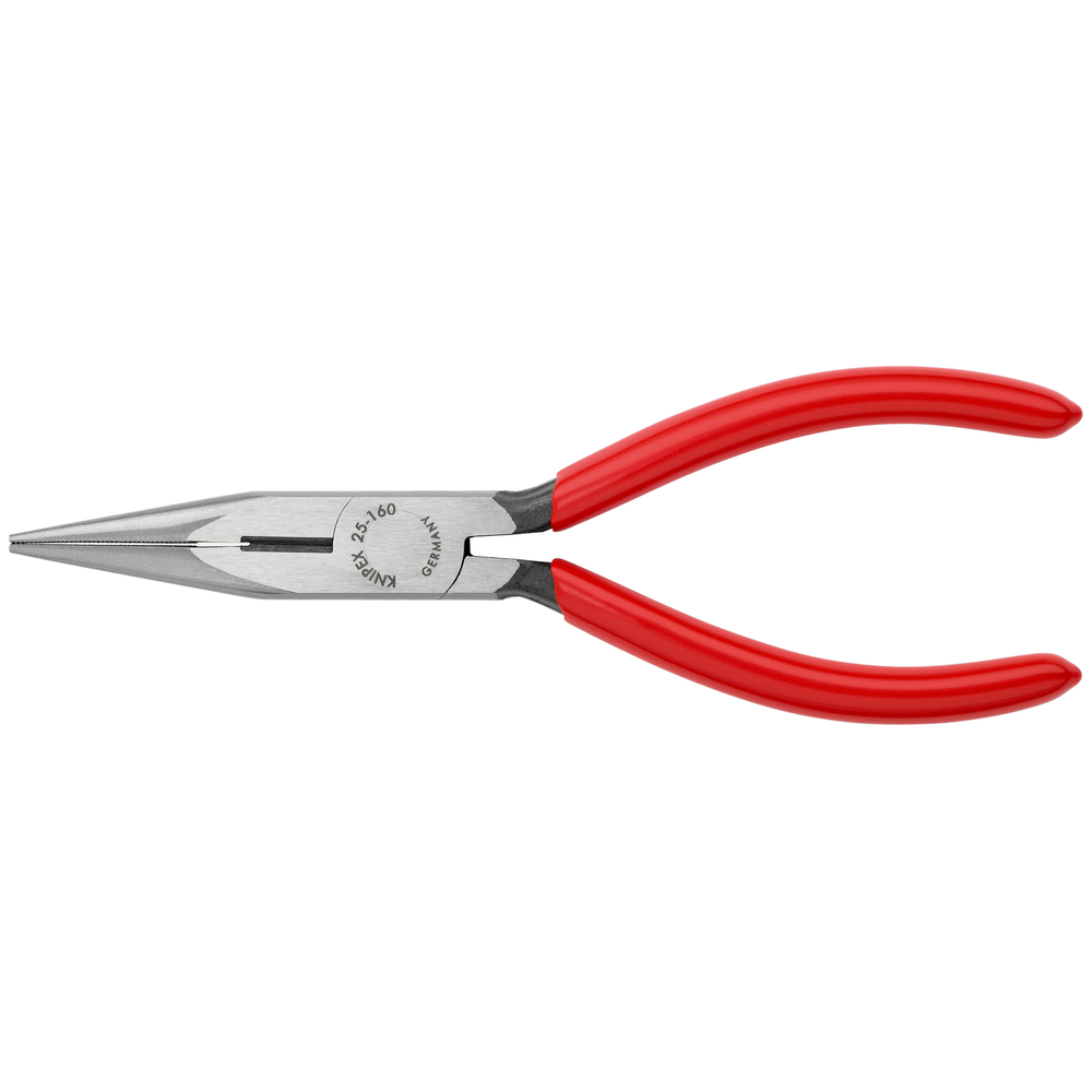 Pince a bec 1/2 rond 160mm av. tranchant KNIPEX - 25 01 160 SB