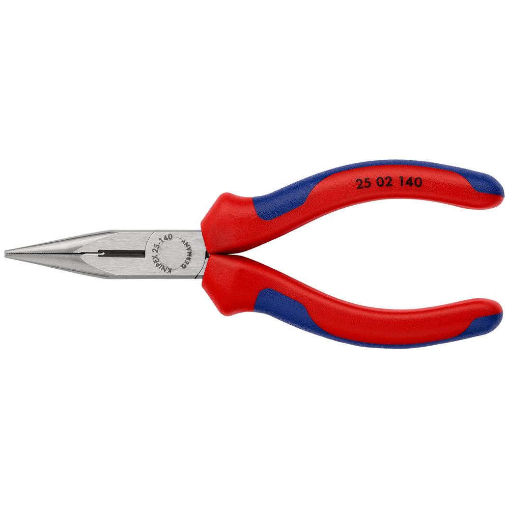 Pince a bec 1/2 rond 140mm av. tranchant KNIPEX - 25 02 140