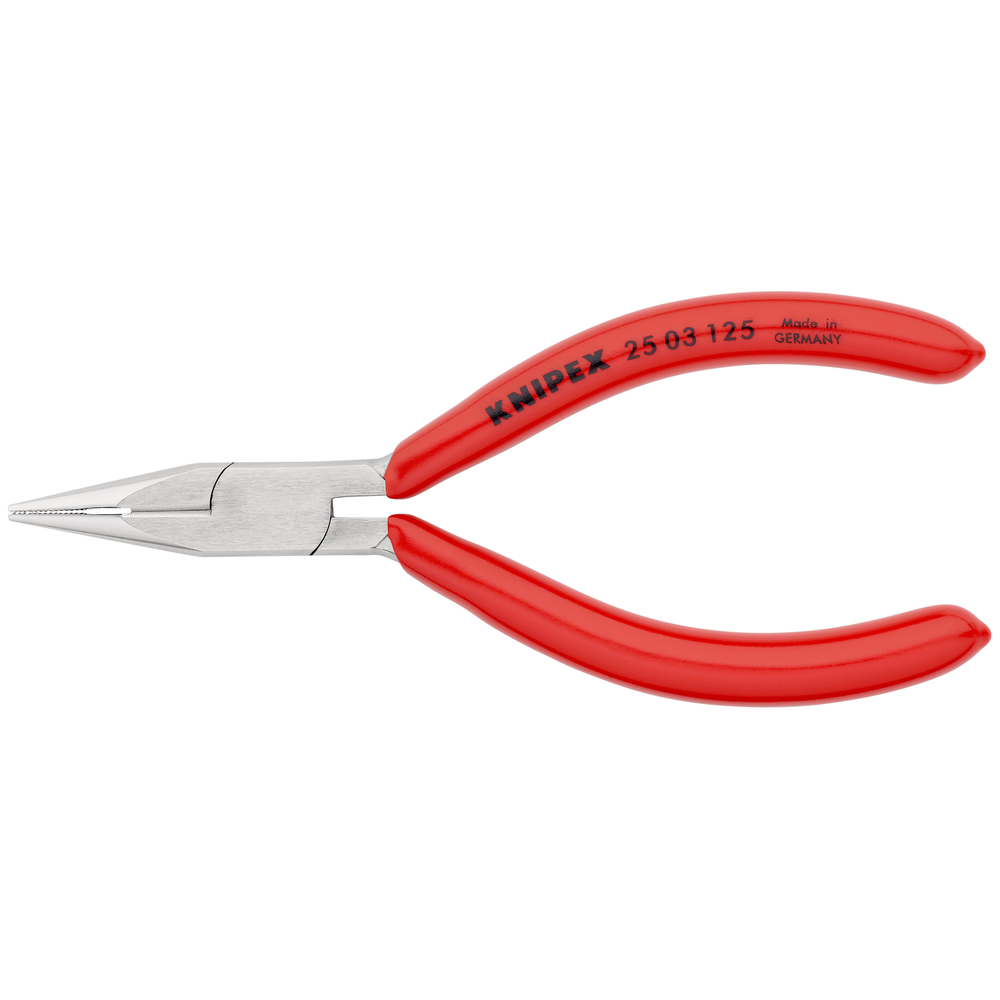 Pince radio bec 1/2 rd 125mm chrome KNIPEX - 25 03 125