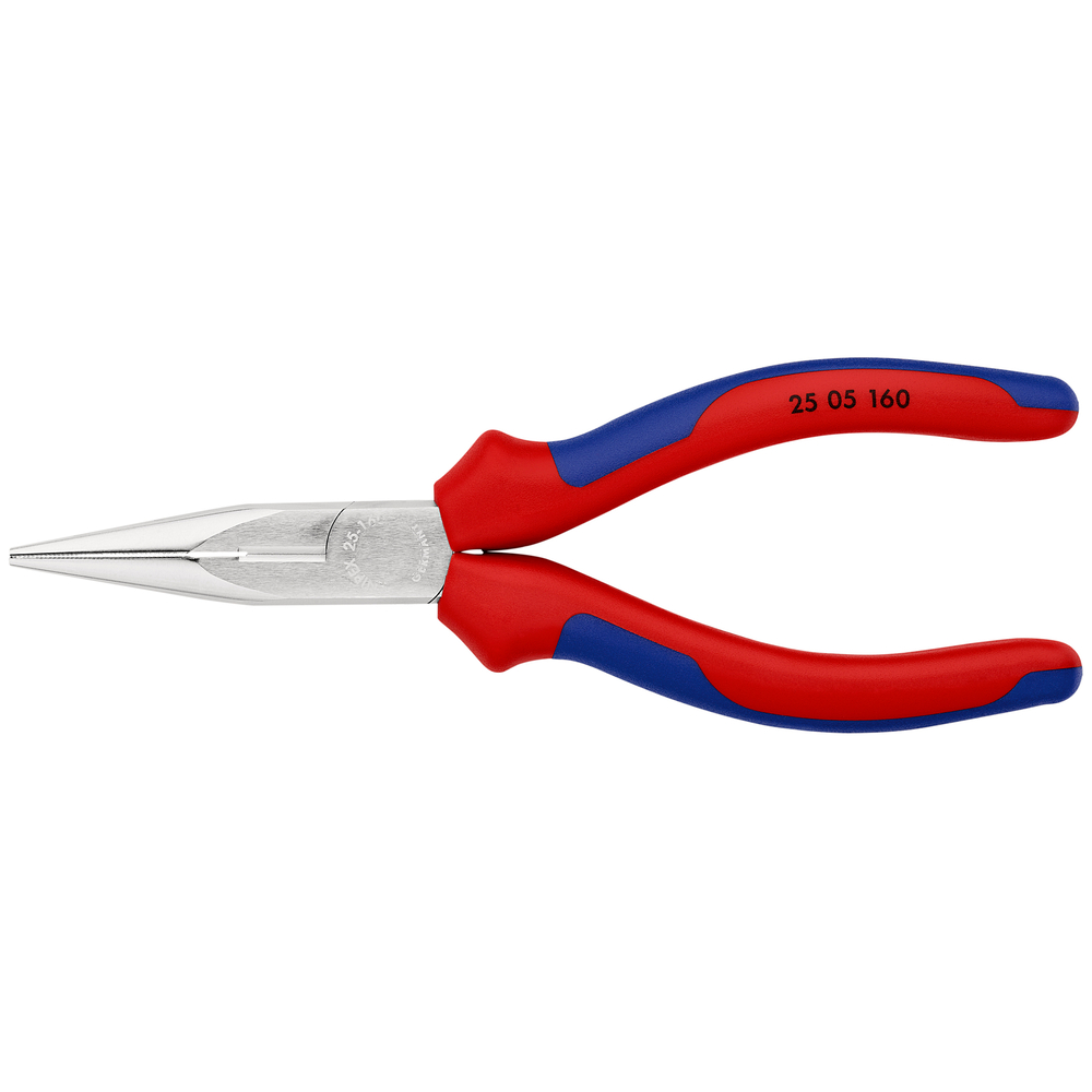 Pince radio bec 1/2 rd 160mm chrome KNIPEX - 25 05 160