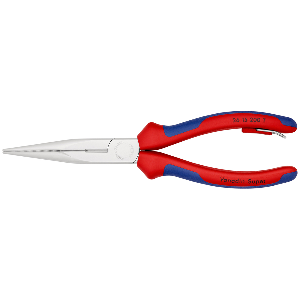Pince becs 1/2 ronds 200mm chr antichute KNIPEX - 26 15 200 T BK