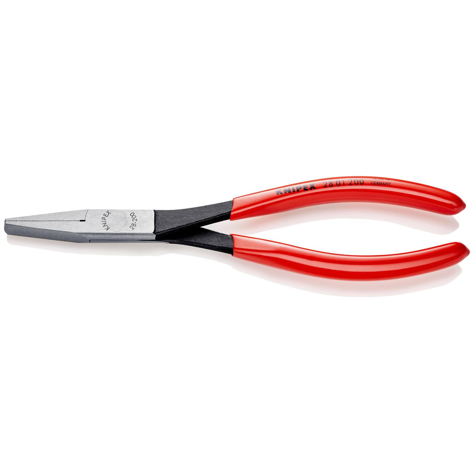 Pince de montage 200mm becs plats - Gainage PVC - Grande force de préhension KNIPEX - 2801200