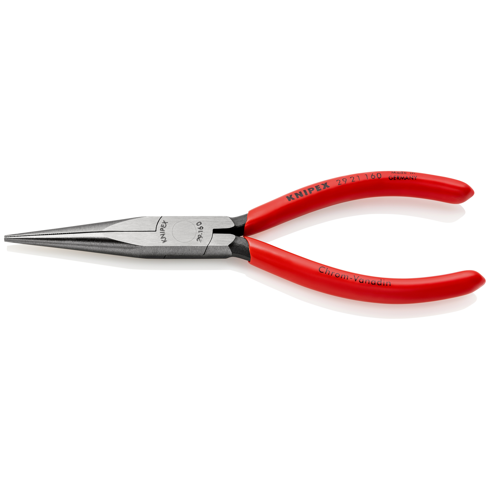 Pince pour téléphone avec becs 1/2 ronds - 160mm - Gainage PVC - Intérieur strié KNIPEX - 2921160